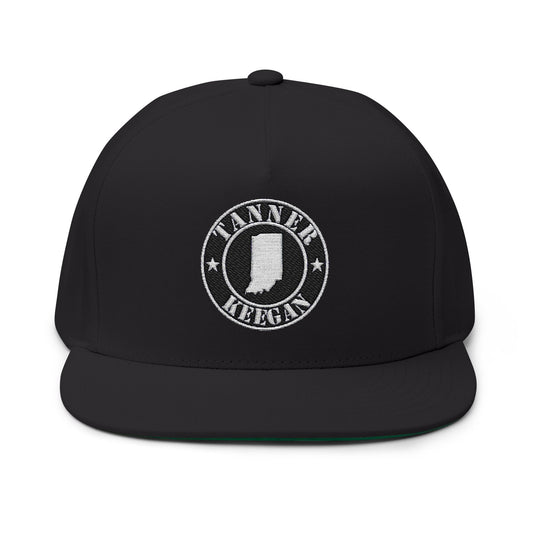 Tanner Keegan Indiana - Flat Bill Embroidered Snap Back
